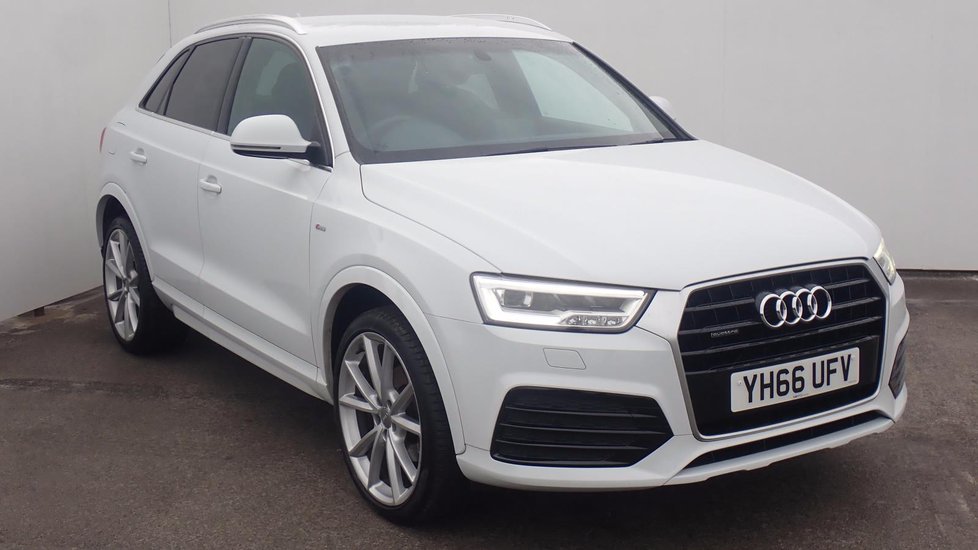 Used AUDI Q3 2.0 TDI Quattro S Line Plus 5dr | White ...